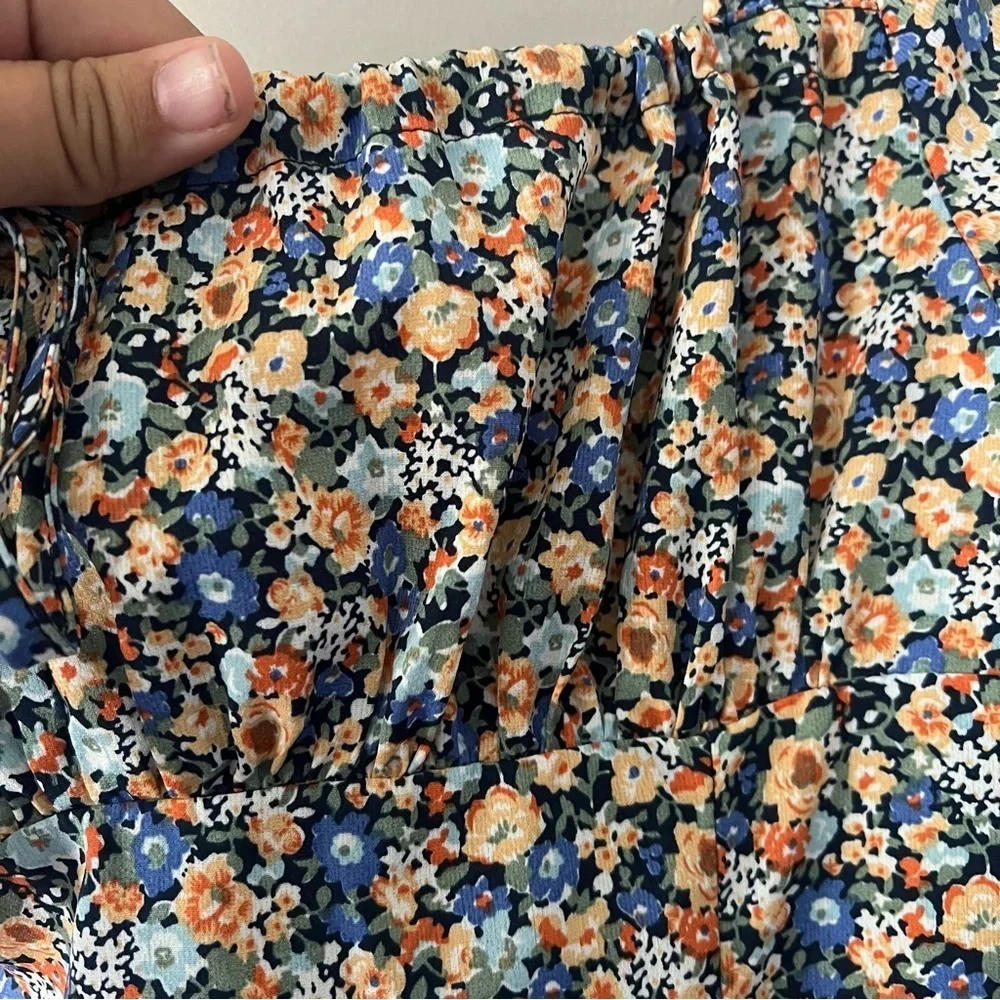 SHEIN Floral Midi Dress Size Medium - Picture 5 of 8